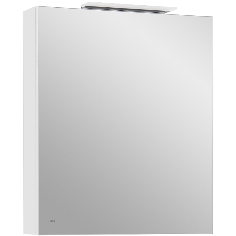 857646806 OLETA зеркальный шкаф правый 600 мм, 600х137х700 мм, белый глянец